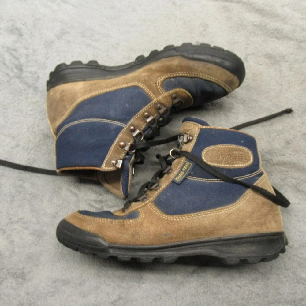 Vasque Mens? Boots 8.5 M Blue Gore-Tex Blue Lace Up Outdoor Hiking Boots VTG 80s